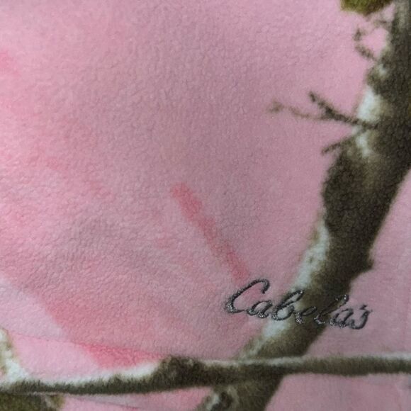 Cabela's Women’s Pink Camo Fleece Warm Hunting Vest Size Small - Picture 5 of 9
